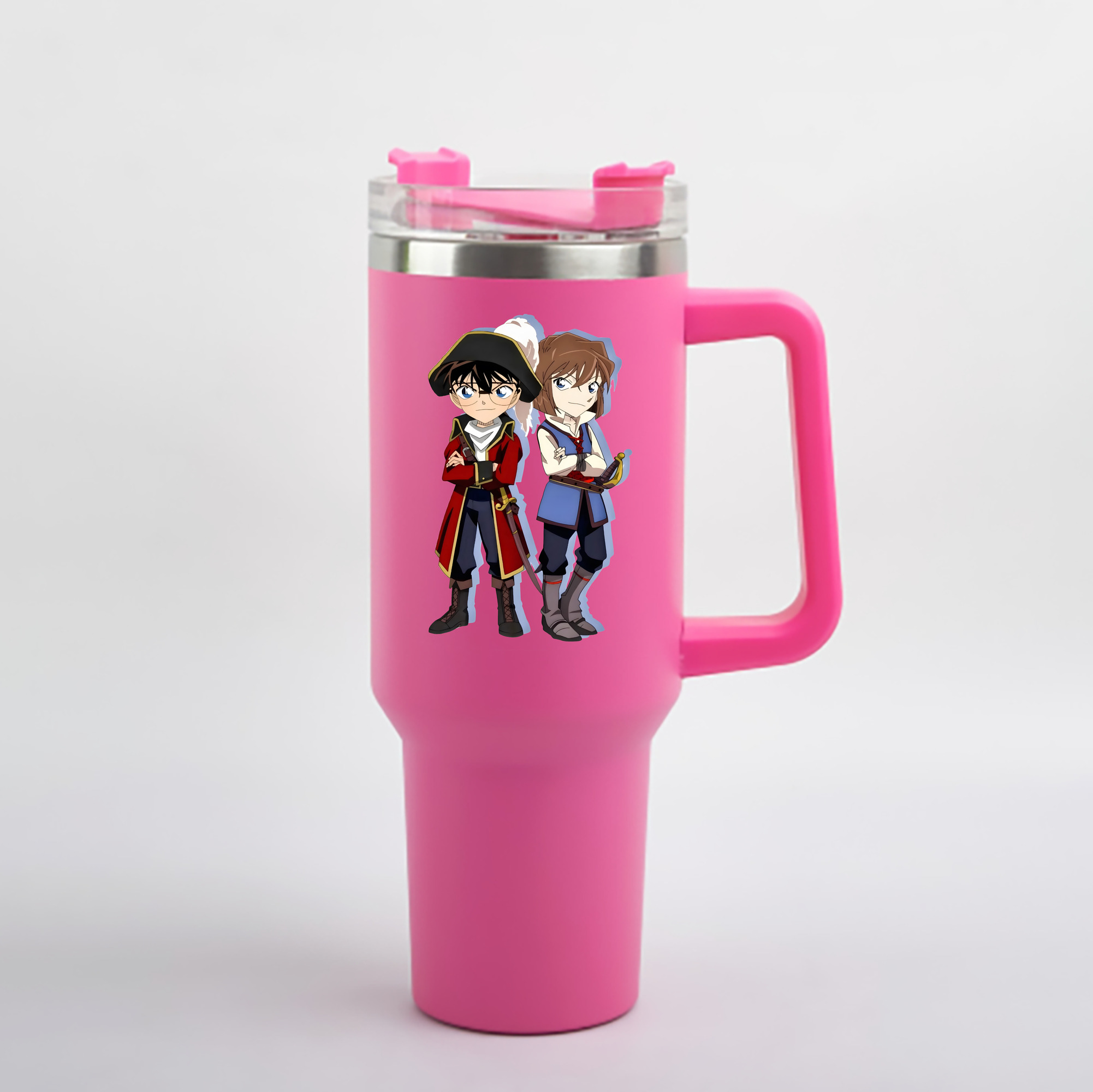 （画像用） 名探偵コナン 灰原 哀 はいばら あい Detective Conan Anita Hailey、Vi Graythorn Haibara Ai 1200mL車用タンブラー - クリスタルステッカー（プラスチックストロー付き）